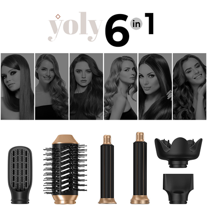 Yoly Magic Twist - 6 en 1 para un peinado completo y un cabello brillante