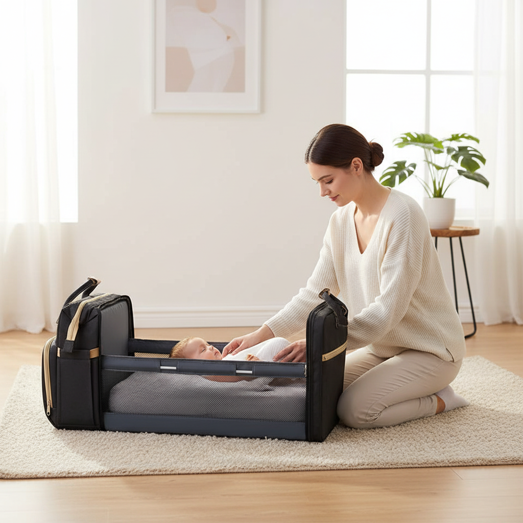 Zaino con Lettino Integrato per neonati ( Colore nero)