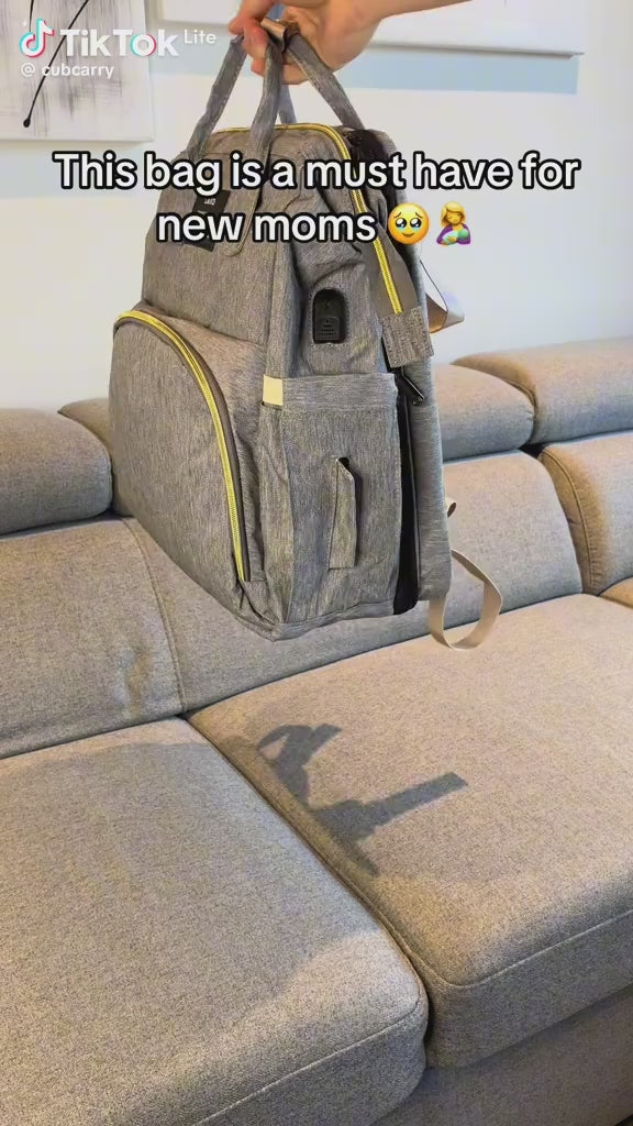 Zaino con Lettino Integrato per neonati ( Colore nero) video